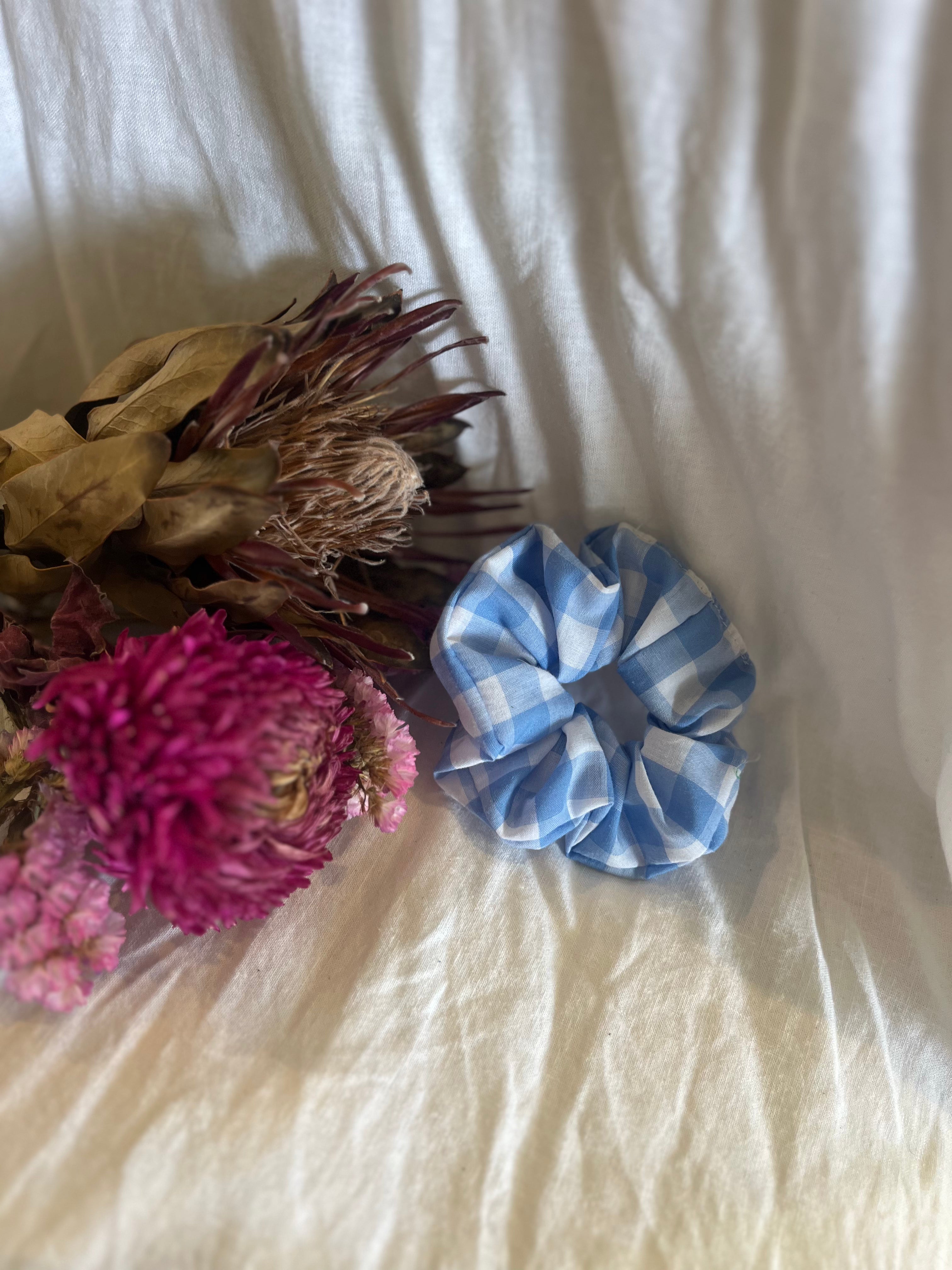 Summer Blue Scrunchie