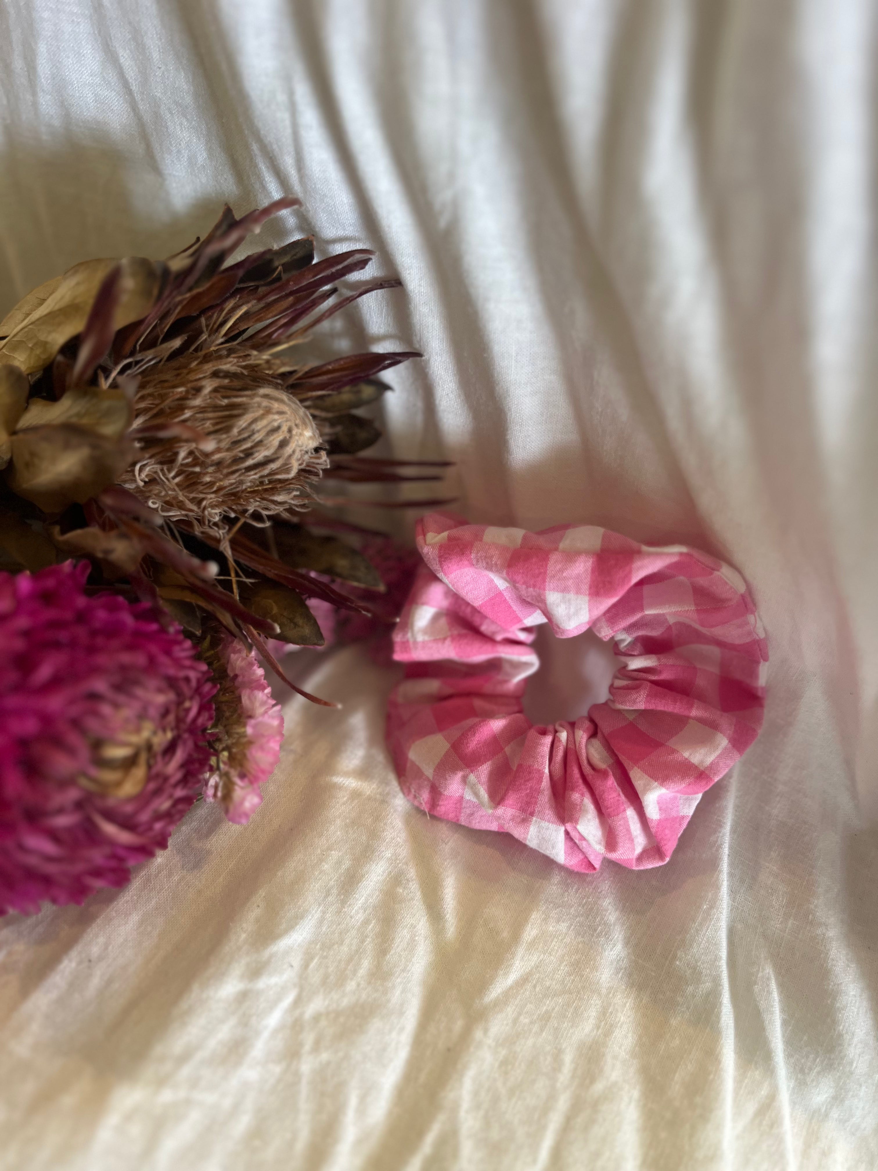 Pink Picnic Scrunchie